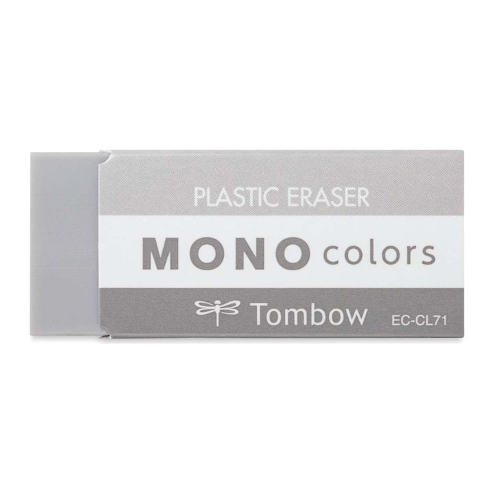 Tombow Radiergummi MONO colors grau, 1 St.