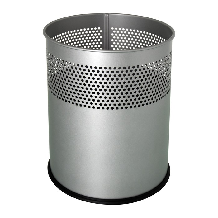 helit Papierkorb 15,0 l grau, 1 St.
