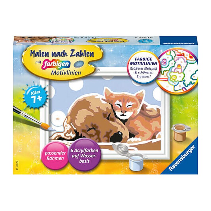 Ravensburger Malen-nach-Zahlen Tierliebe mehrfarbig