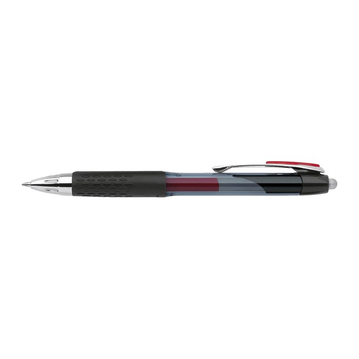 uni-ball Signo 207 Gelschreiber schwarz/transparent 0,4 mm, Schreibfarbe: rot, 1 St.