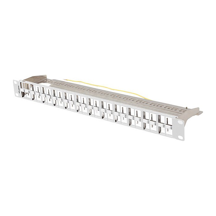 LANBERG 19" Patchpanel Blank 1U 48-Port FTP für Keystone gr