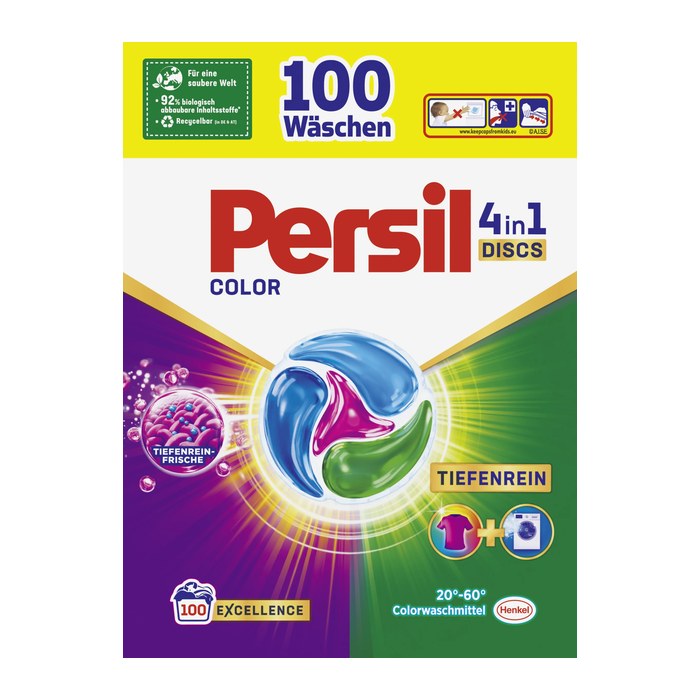 Persil COLOR 4in1 DISCS TIEFENREIN Waschmittel Caps, 100 St.
