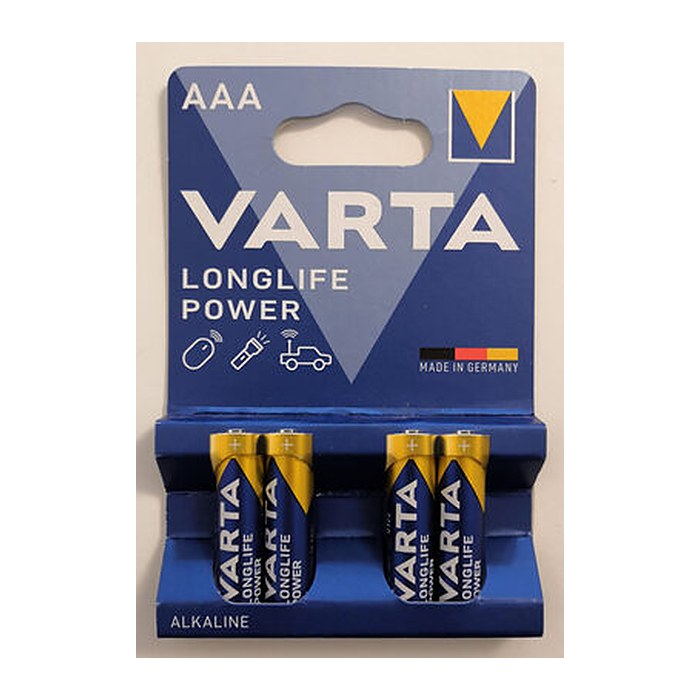 VARTA Batterien LONGLIFE Power Alkali-Mangan Micro AAA 1,5 V, 4 St.