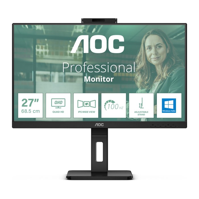 AOC 68,6cm (27") Q27P3CW 16:09 HDMI+DP+USB-C IPS WebCam retail
