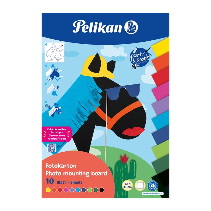 Pelikan Fotokarton Block FOKA, 10 Blatt, 23X33cm, f.s.