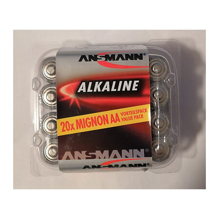 ANSMANN Batterien Red Alkaline Alkali-Mangan Mignon AA 1,5 V, 20 St.