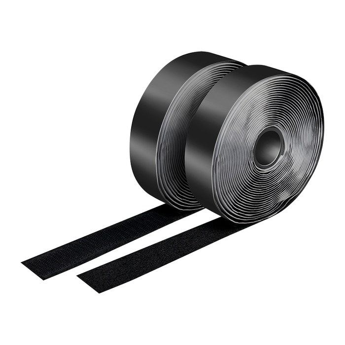 Logilink Klettband-Set, schwarz, Breite: 25 mm, Rolle, 5m