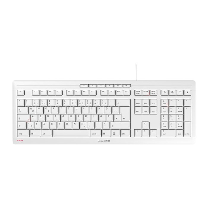 CHERRY STREAM Tastatur kabelgebunden weiß