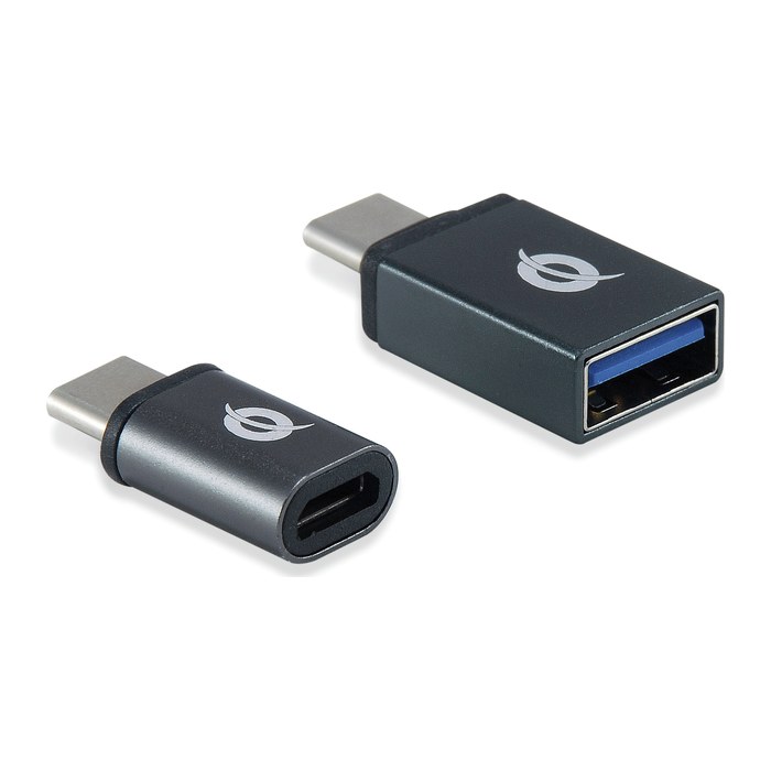 CONCEPTRONIC Adapter USB-C->-A/Micro-B 2Stk 480Mbs OTG gr