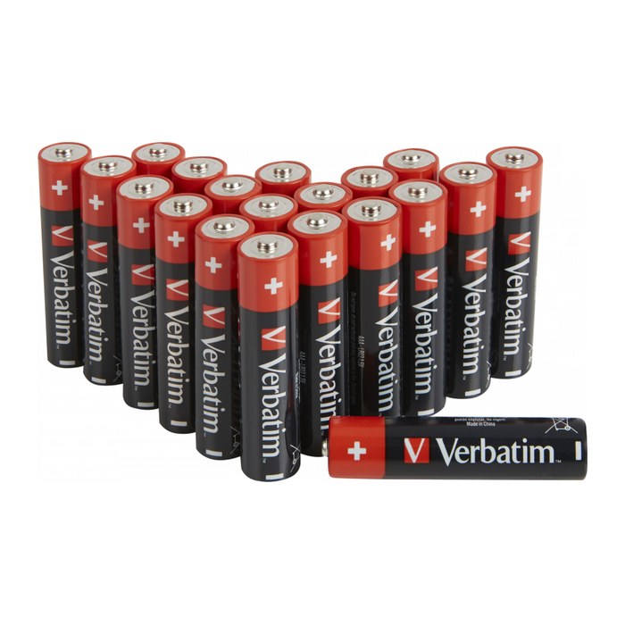 Verbatim Batterien AAA Alkaline LR03 20er Pack