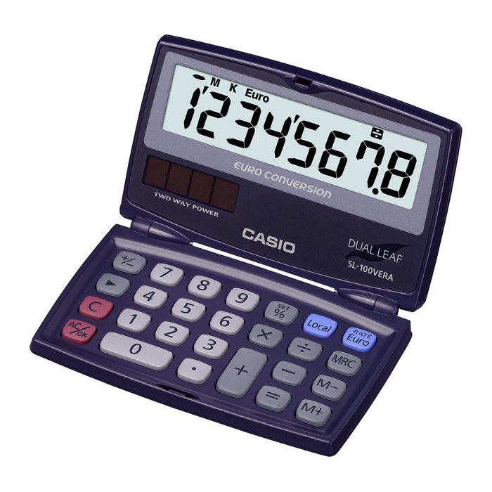 CASIO SL-100VERA Taschenrechner blau