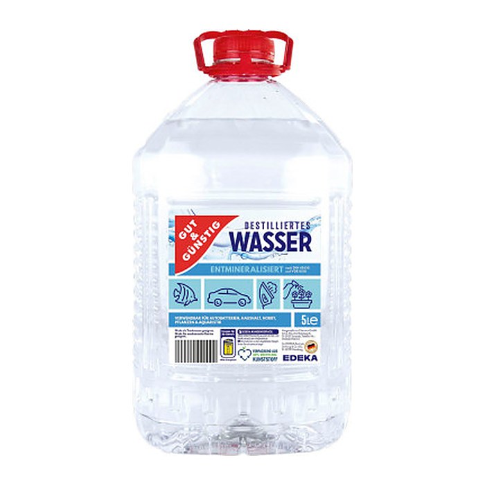 GUT&GÜNSTIG Destilliertes Wasser 3x 5 l, 3 St.
