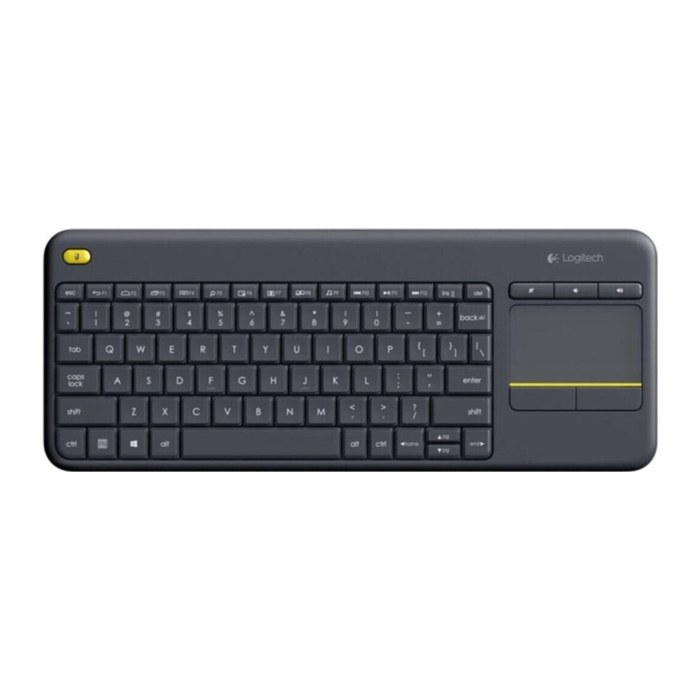 Logitech K400 Plus Tastatur kabellos schwarz