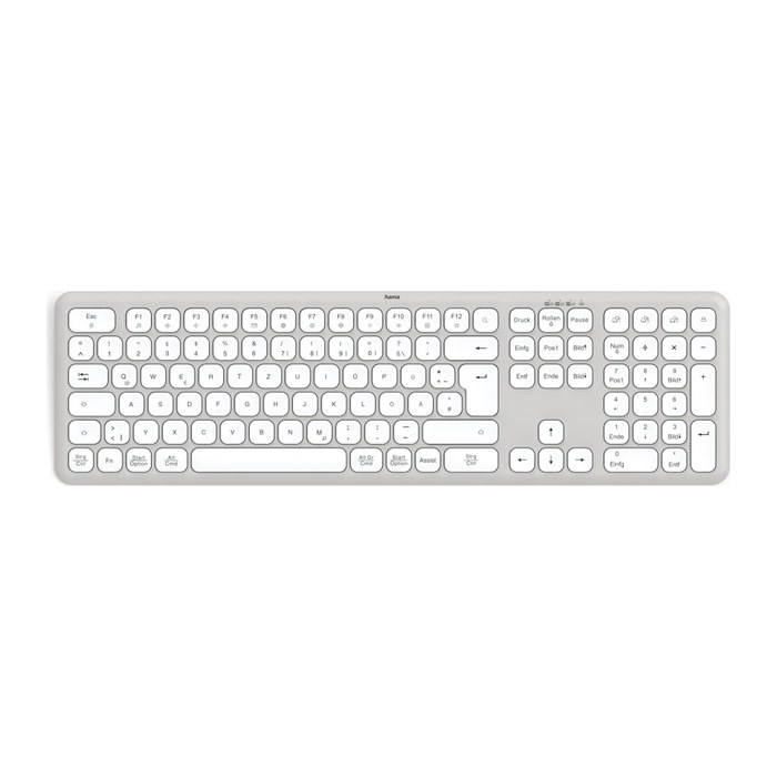 hama WK-550 Tastatur kabellos weiß