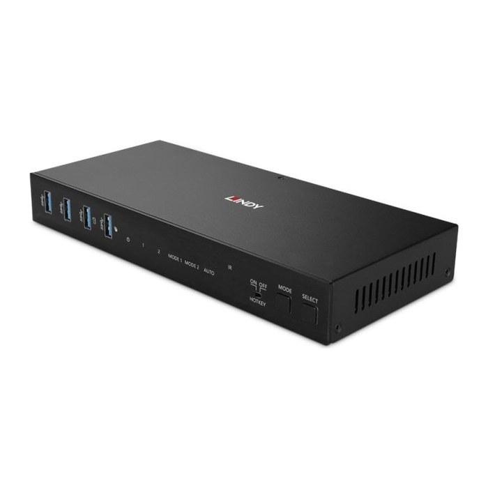 LINDY 2 Port Dual Head HDMI 4K60,USB3.0 KVM Switch