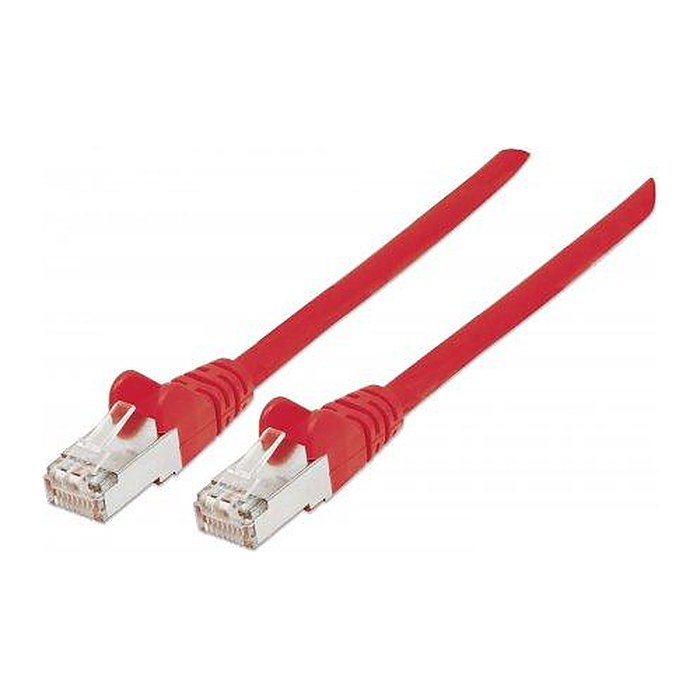 INTELLINET Patchkabel RJ45 SF/UTP Cat5e 5m Hebelschutz rot