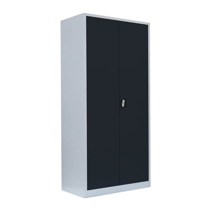 LÜLLMANN Stahlschrank 530368 anthrazit, lichtgrau 4 Fachböden 92,5 x 60,0 x 195,0 cm, aufgebaut, 1 St.