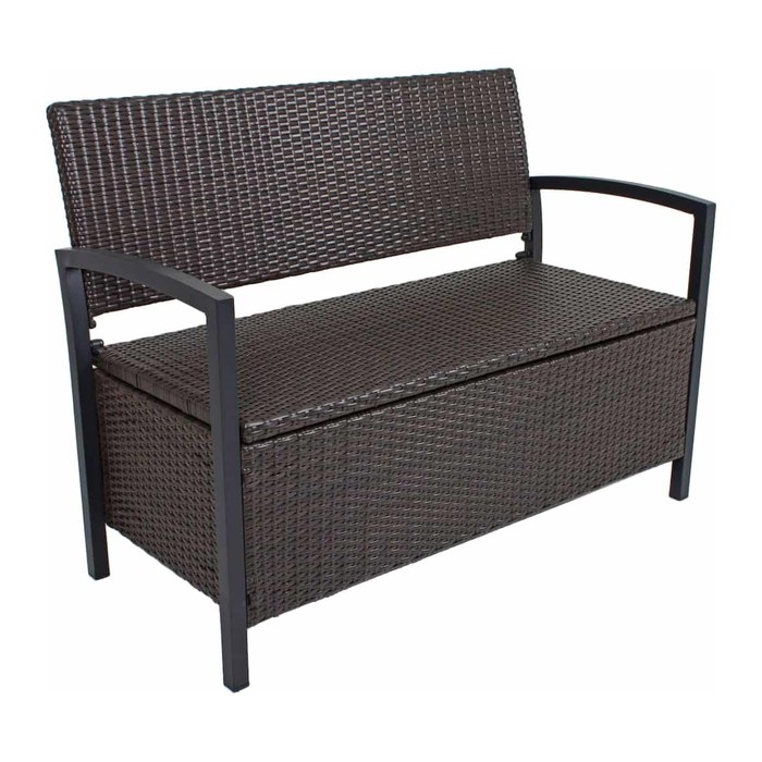 Garden Pleasure Gartenbank Ferrara 970304 coffee Kunststoff 117,0 cm