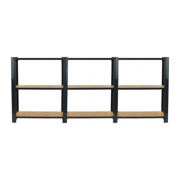 Simonrack Schwerlast-Weitspannregal OFFICLICK 3 8425437127670 anthrazit, braun 240,0 x 30,0 x 100,0 cm