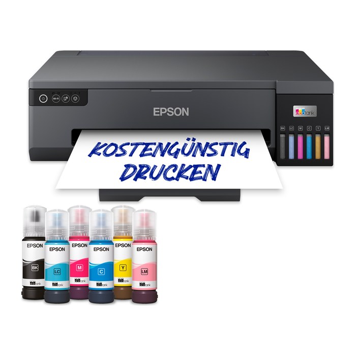 AKTION: EPSON EcoTank ET-18100 Farb-Tintenstrahldrucker grau mit 80 Euro CashBack