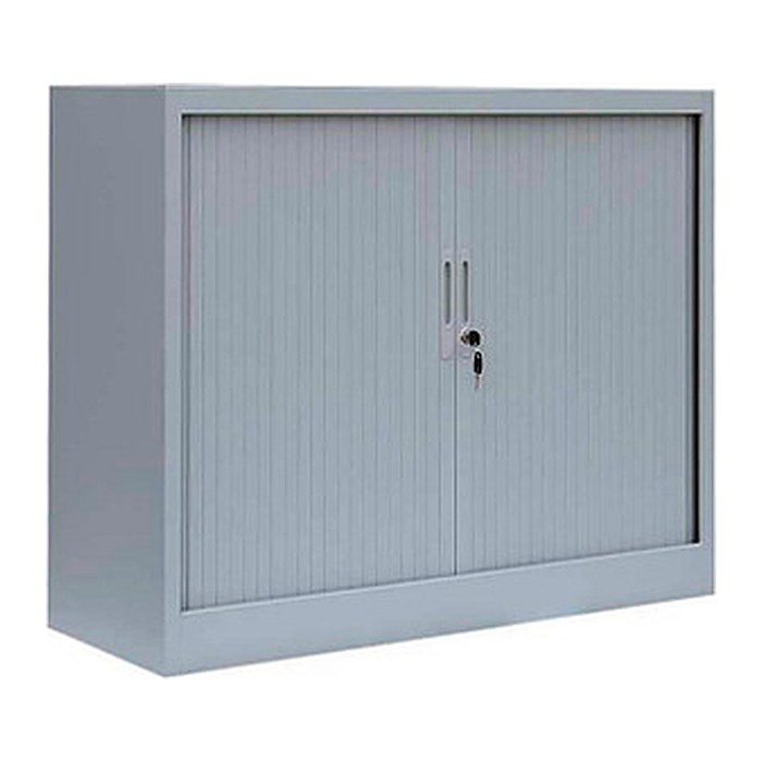 LÜLLMANN Schiebetürenschrank, 555130 lichtgrau 2 Fachböden 120,0 x 45,7 x 105,0 cm