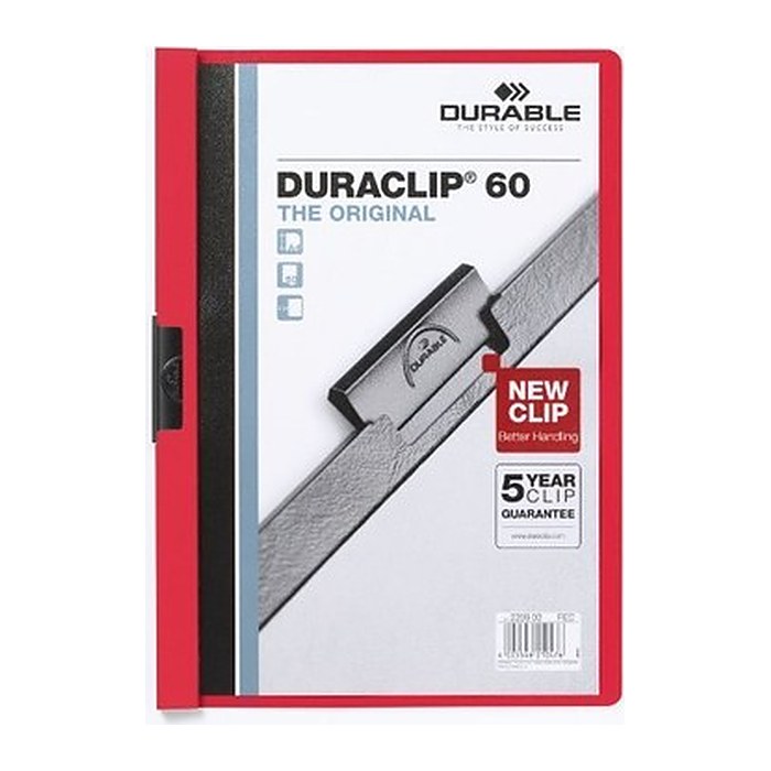 DURABLE Klemmhefter DURACLIP rot, 25 St.