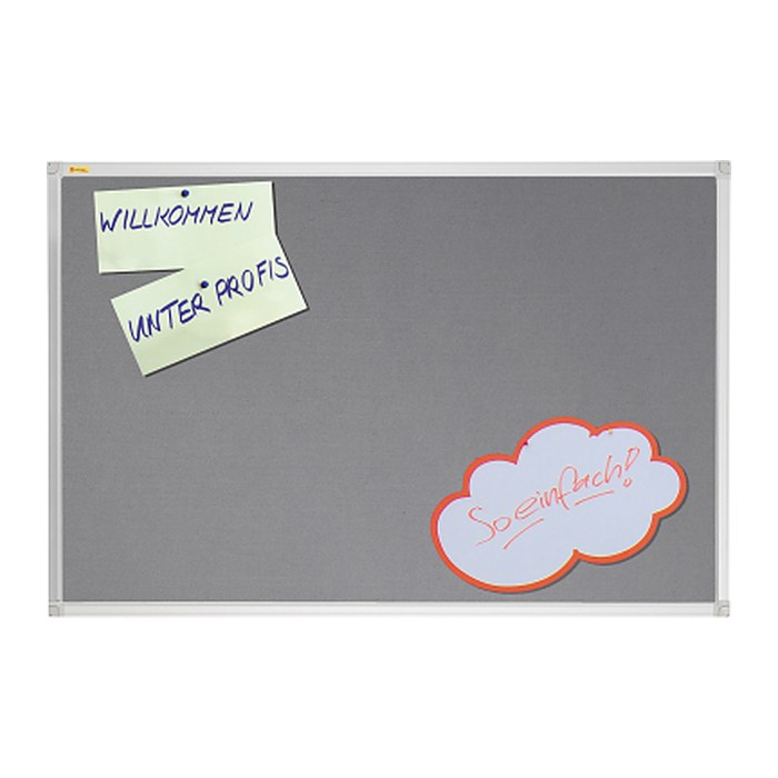 FRANKEN Pinnwand X-tra!Line 60,0 x 45,0 cm Textil grau