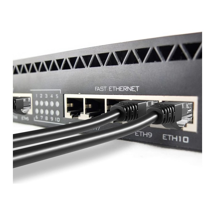 INCA Ethernetkabel 23AWG Cat6 UTP/CCA 250mhz 500.00m schwarz