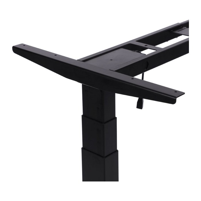 LMG elektrisch höhenverstellbares Schreibtischgestell schwarz ohne Tischplatte, T-Fuß-Gestell schwarz 130,0 - 160,0 x 57,0 cm
