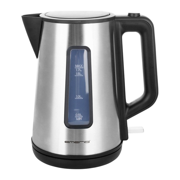 Emerio Wasserkocher, 1.7L, Cool Wall, silber