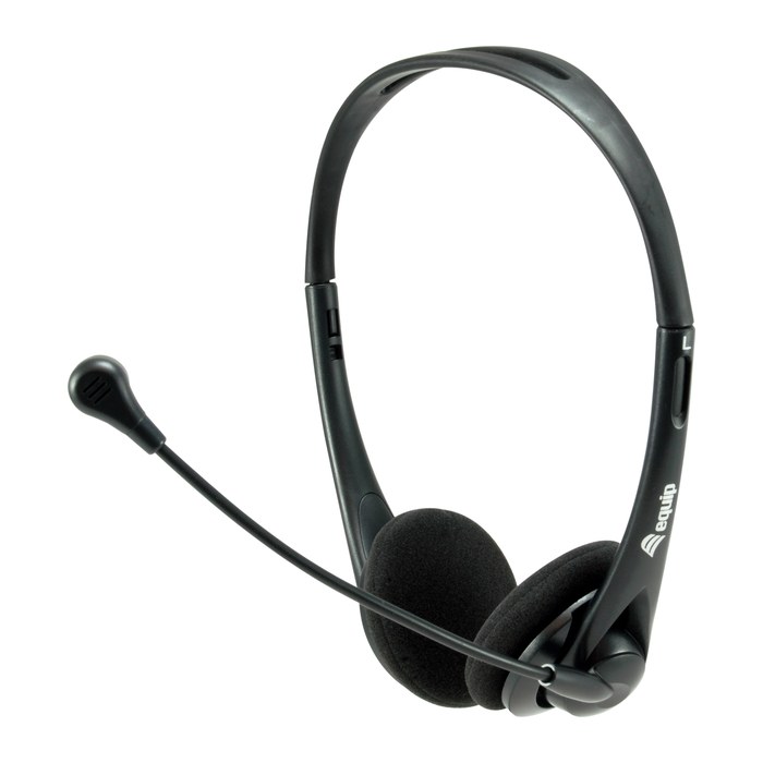 Equip Stereo-Headset Wired mit Mikro USB-A 1.80m schwarz