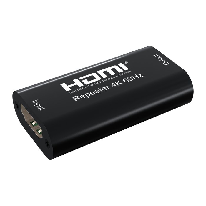 Techly HDMI2.0 Repeater, 4K, Signal Verstärker, 40m