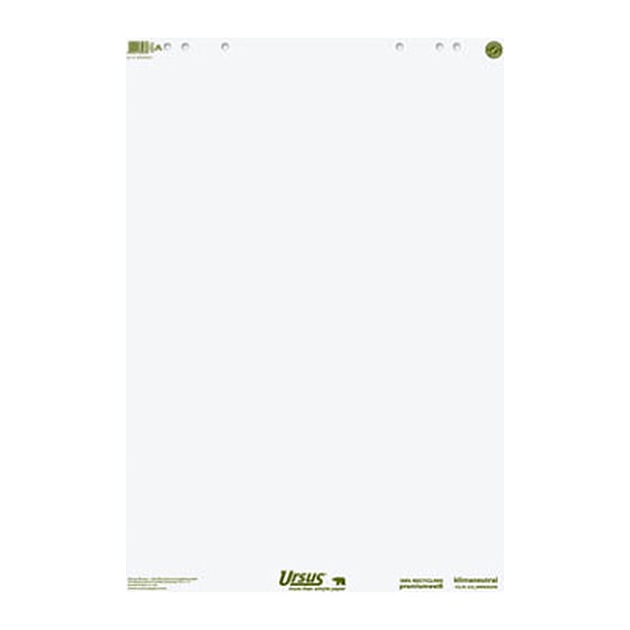 Ursus® Flipchart-Papier Green blanko 68,0 x 99,0 cm, 20 Blatt, 5 Blöcke