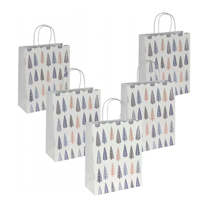 SIGEL Geschenktüten Pine trees Motiv 26,0 x 33,0 cm, 5 St.