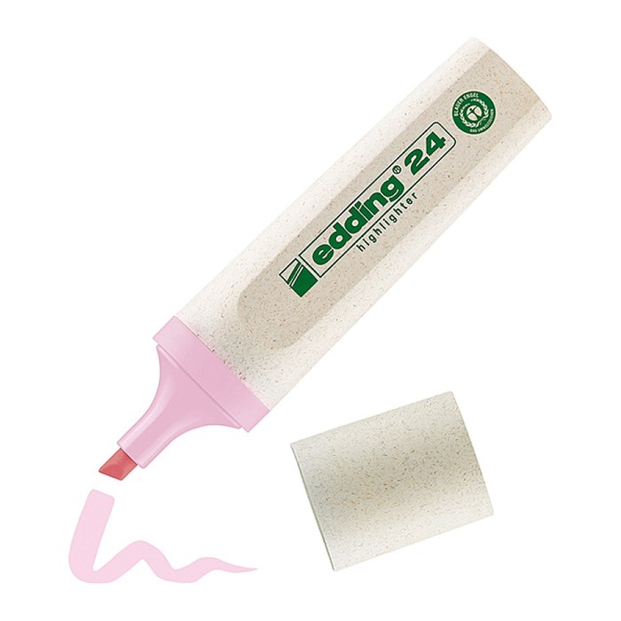 edding Highlighter 24 EcoLine pastell Textmarker pink, 1 St.