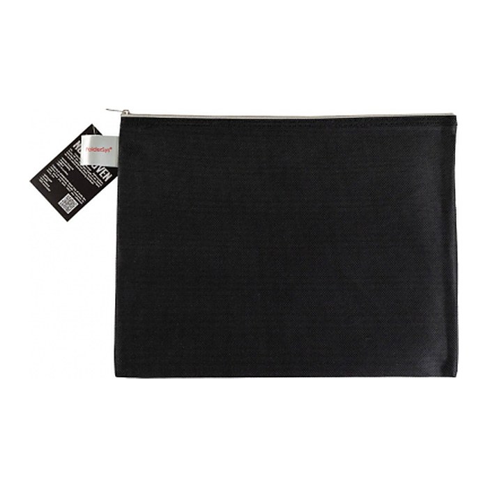 FolderSys Reißverschlussbeutel DIN A4 schwarz/grau 0,15 mm, 1 St.