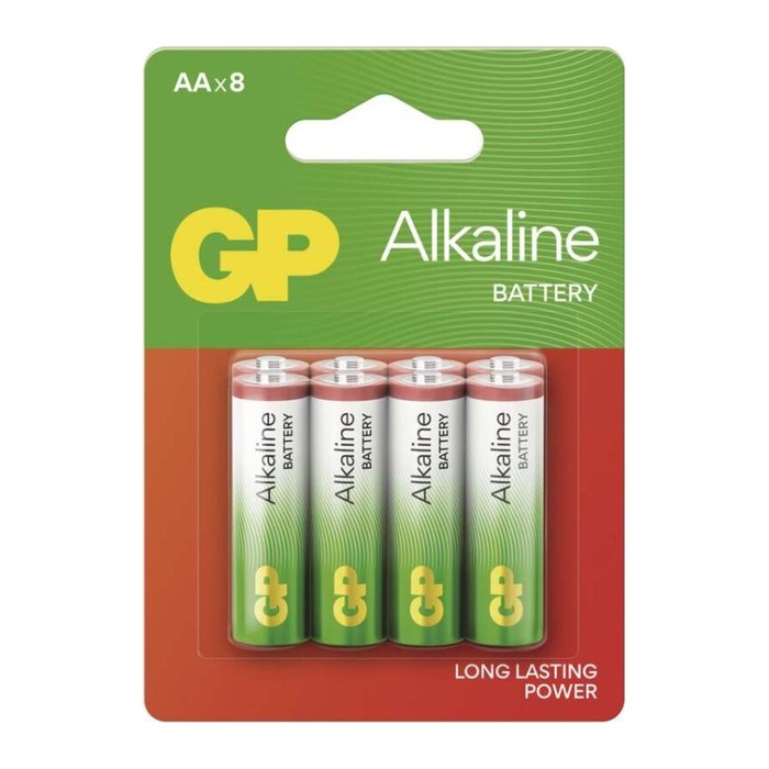 GP Batterien Long Lasting Power Alkaline Mignon AA 1,5 V, 8 St.