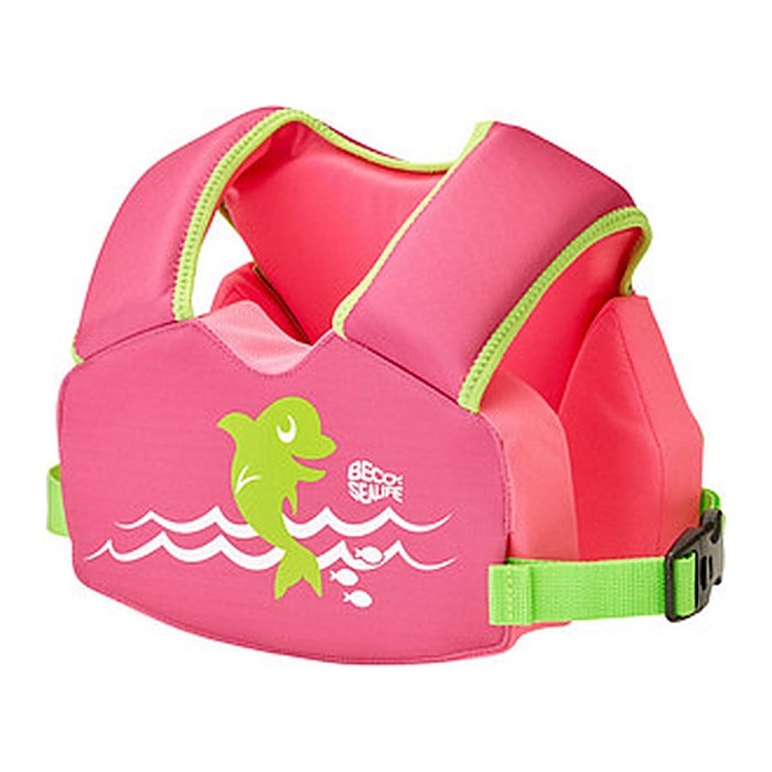 BECO Mädchen Kinder-Schwimmweste Sealife pink Größe individuell einstellbar