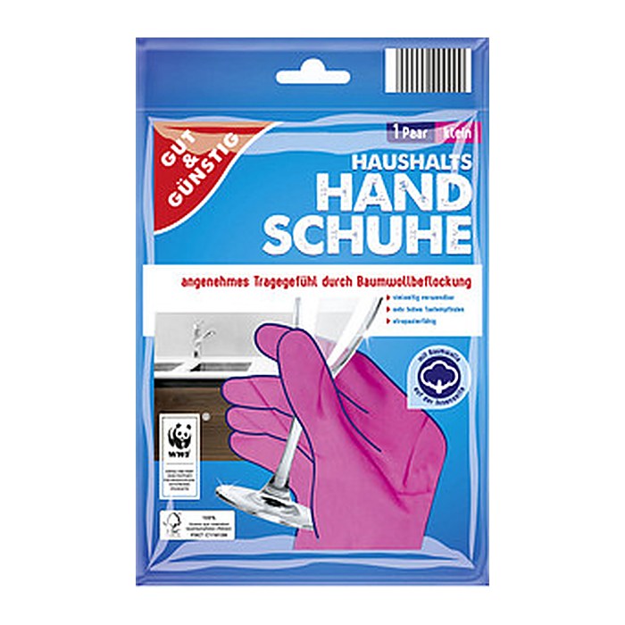 GUT&GÜNSTIG unisex Einmalhandschuhe rosa Größe S, 1 St.
