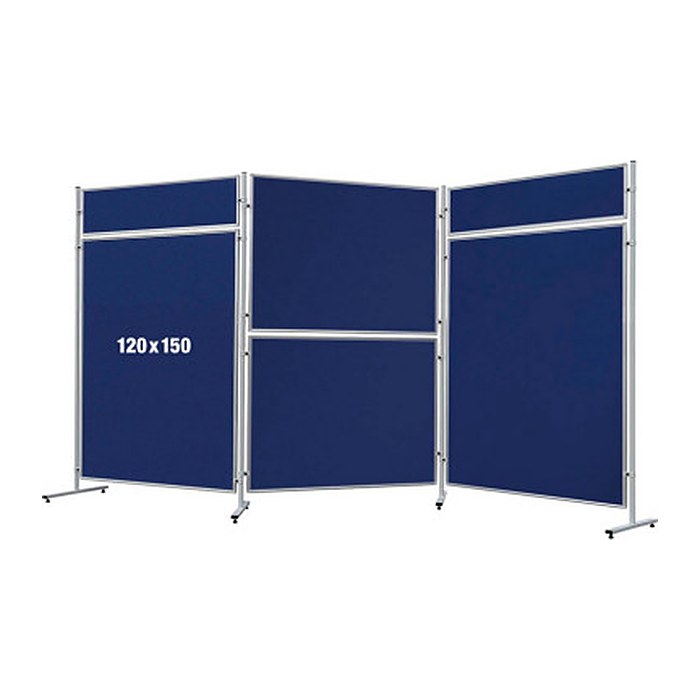 FRANKEN Trennwand ECO, doppelseitig, blau 120,0 x 150,0 cm, 1 St.