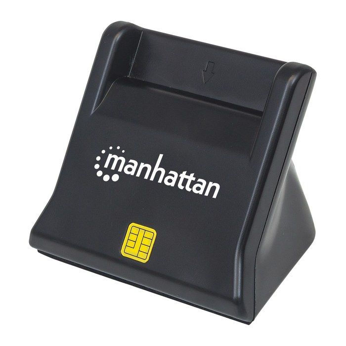 MANHATTAN USB2.0-Smartcard/SIM-Kartenlesegerät mit Standfuß