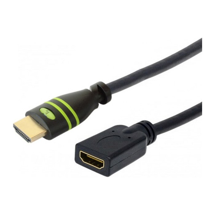 Techly HDMI 4K 60Hz High Speed mit Ethernet, schwarz, 7.5m