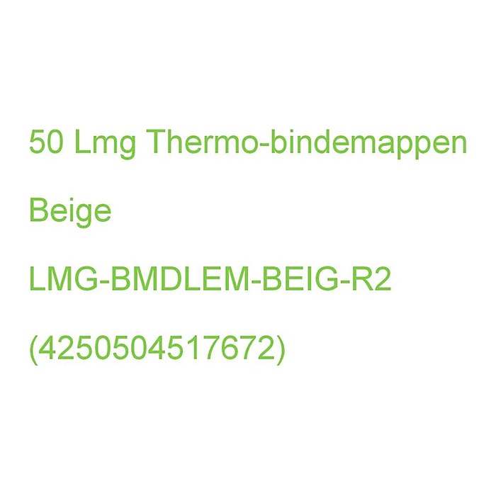 LMG Thermo-Bindemappen beige Leinenkarton für 15 - 20 Blatt, 50 St.