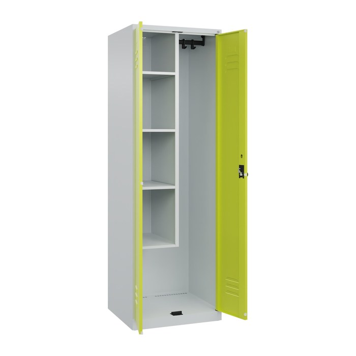 CP Putzmittelschrank Classic Plus 080100-00 S10009 lichtgrau, clowngrün 4 Fachböden 60,0 x 50,0 x 185,0 cm, aufgebaut, 1 St.