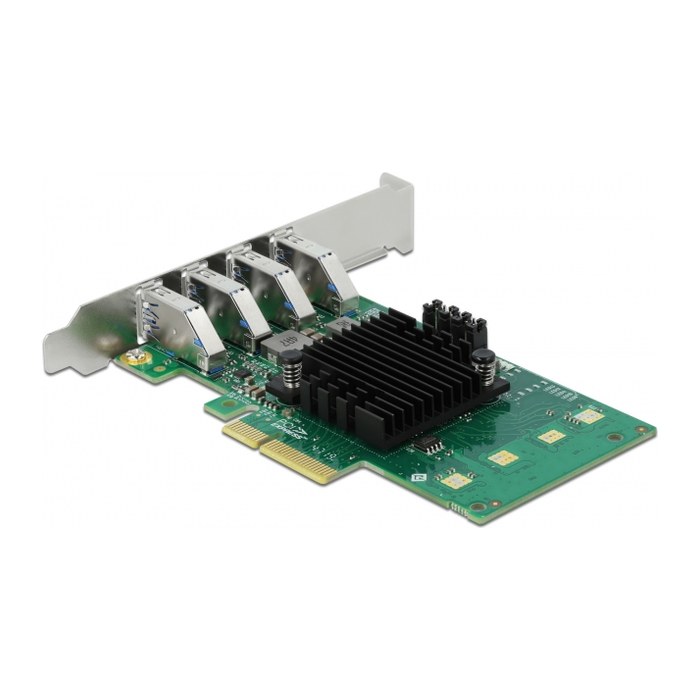 DELOCK PCI Express x4 Karte 4xextern USB 3.0 Quad Channel
