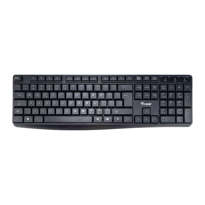 Equip Tastatur Kabelgebunden US schwarz 1.50m