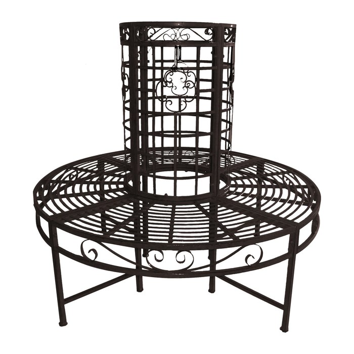Garden Pleasure Baumbank LARISSA 950253 schwarz Metall 121,0 cm