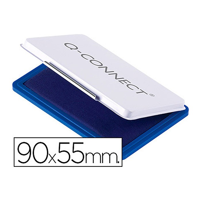 Q-CONNECT Stempelkissen blau 9,0 x 5,5 cm, 1 St.
