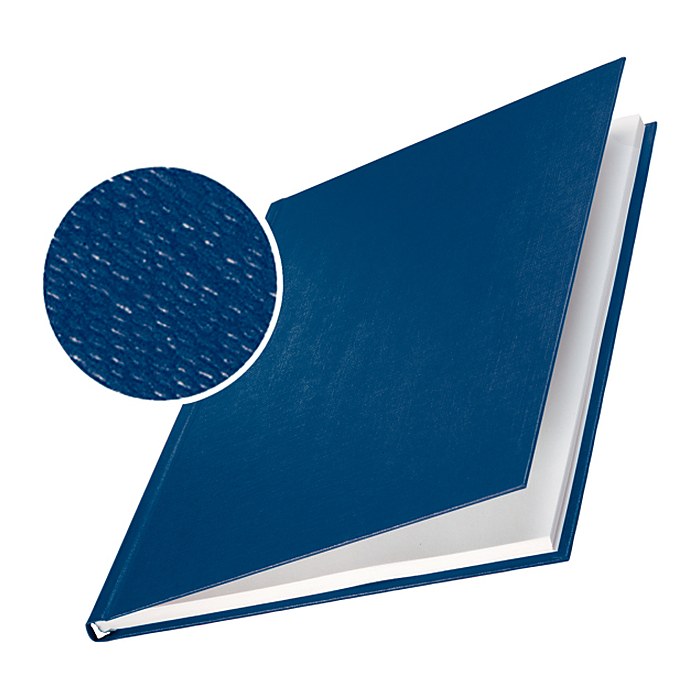 LEITZ Buchbindemappen blau Hardcover für 211 - 245 Blatt DIN A4, 10 St.