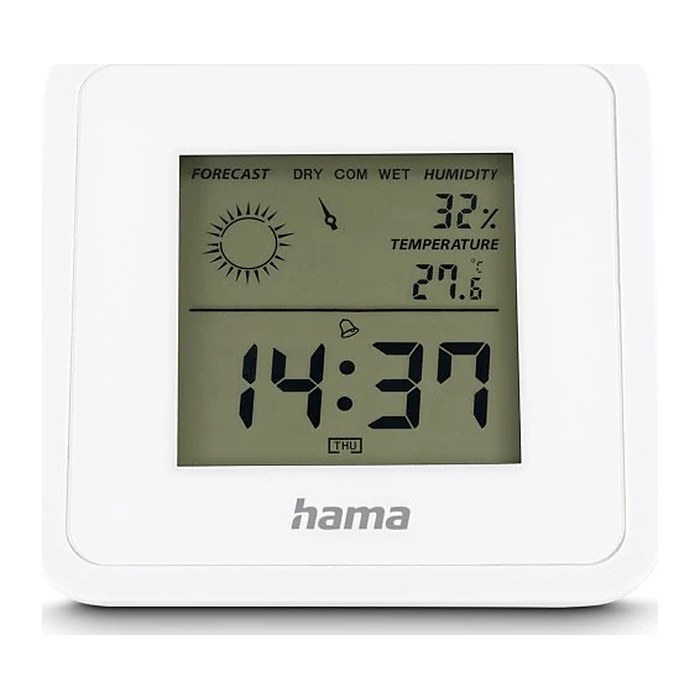 hama Borneo Thermo-Hygrometer weiß, 1 St.